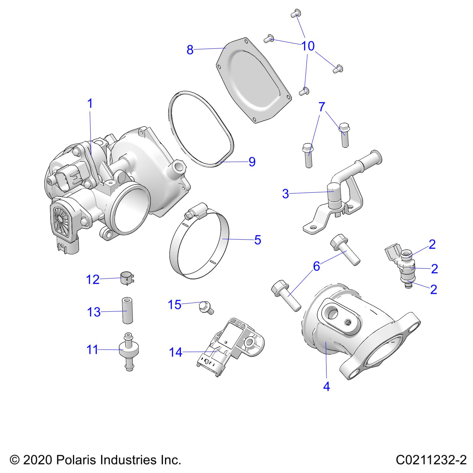 Foto diagrama Polaris que contem a peça 3131705