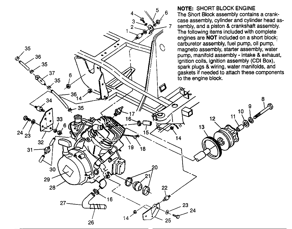 Foto diagrama Polaris que contem a peça 5222415-067