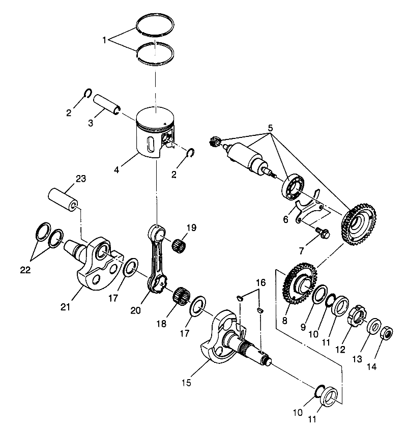 Foto diagrama Polaris que contem a peça 3084736