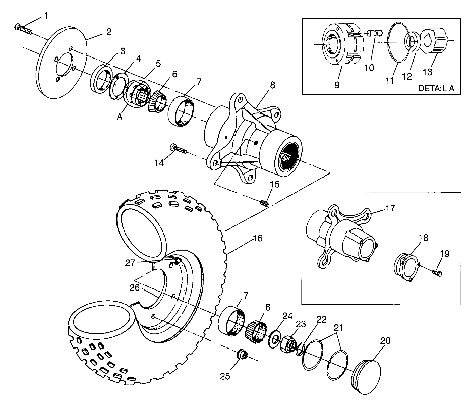 Part Number : 1520227 HUB ASM (3-LOBE)W/BRG.RACE