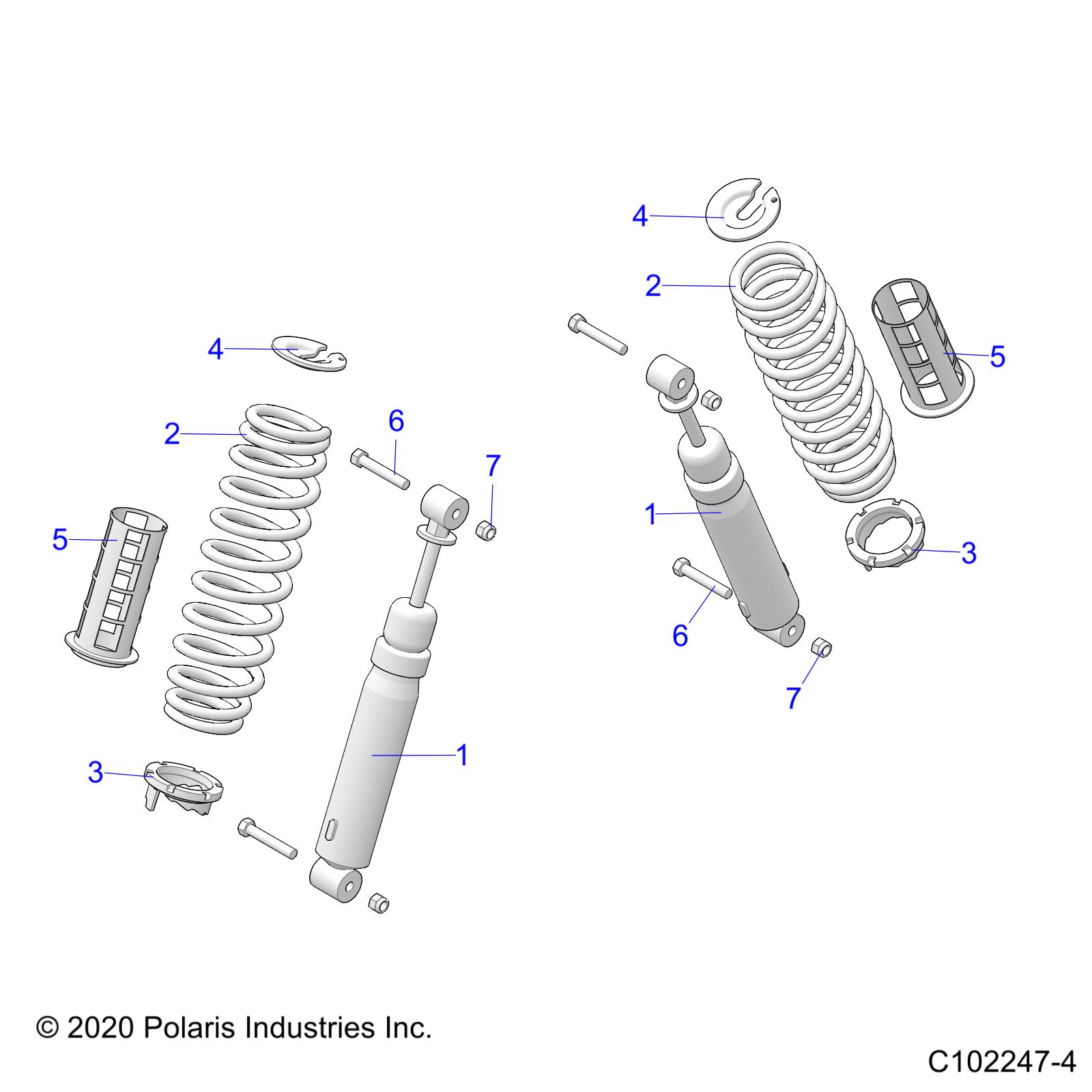 Foto diagrama Polaris que contem a peça 5433551
