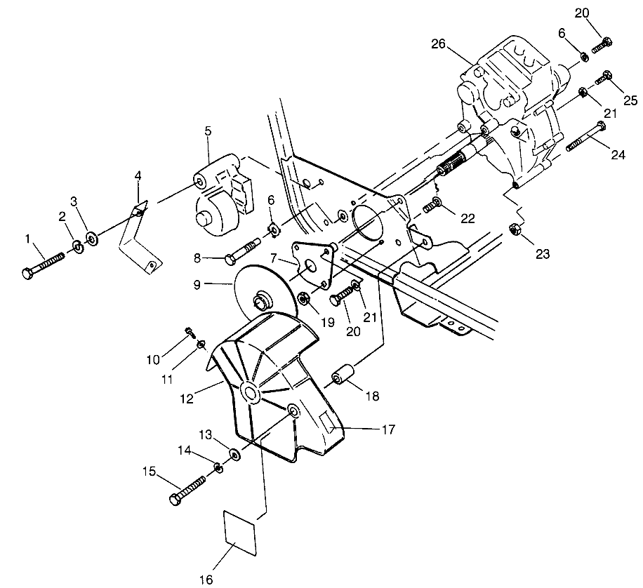 Foto diagrama Polaris que contem a peça 1040414-067