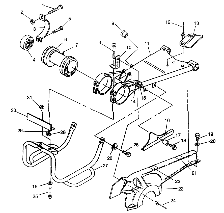 Part Number : 1040522-067 GUARD SWINGARM BLK