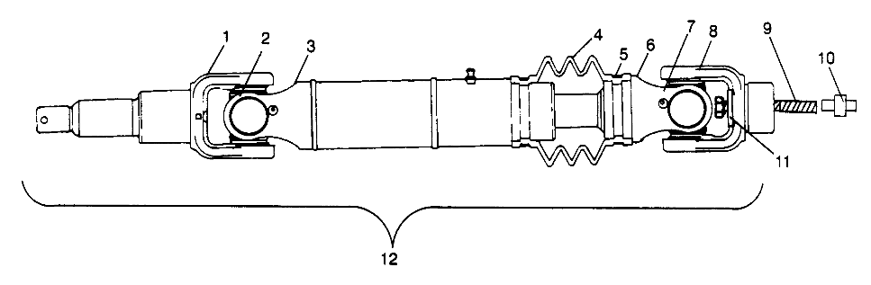 Part Number : 1590256 CARDAN JOINT ASSEMBLY