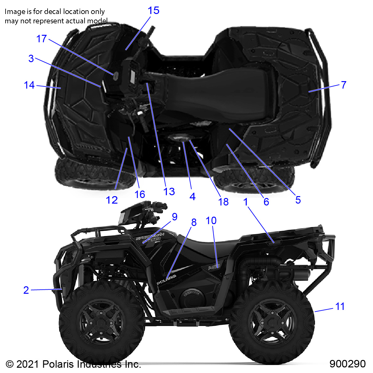 Part Number : 7193614 DECAL-SIDE AWD LH