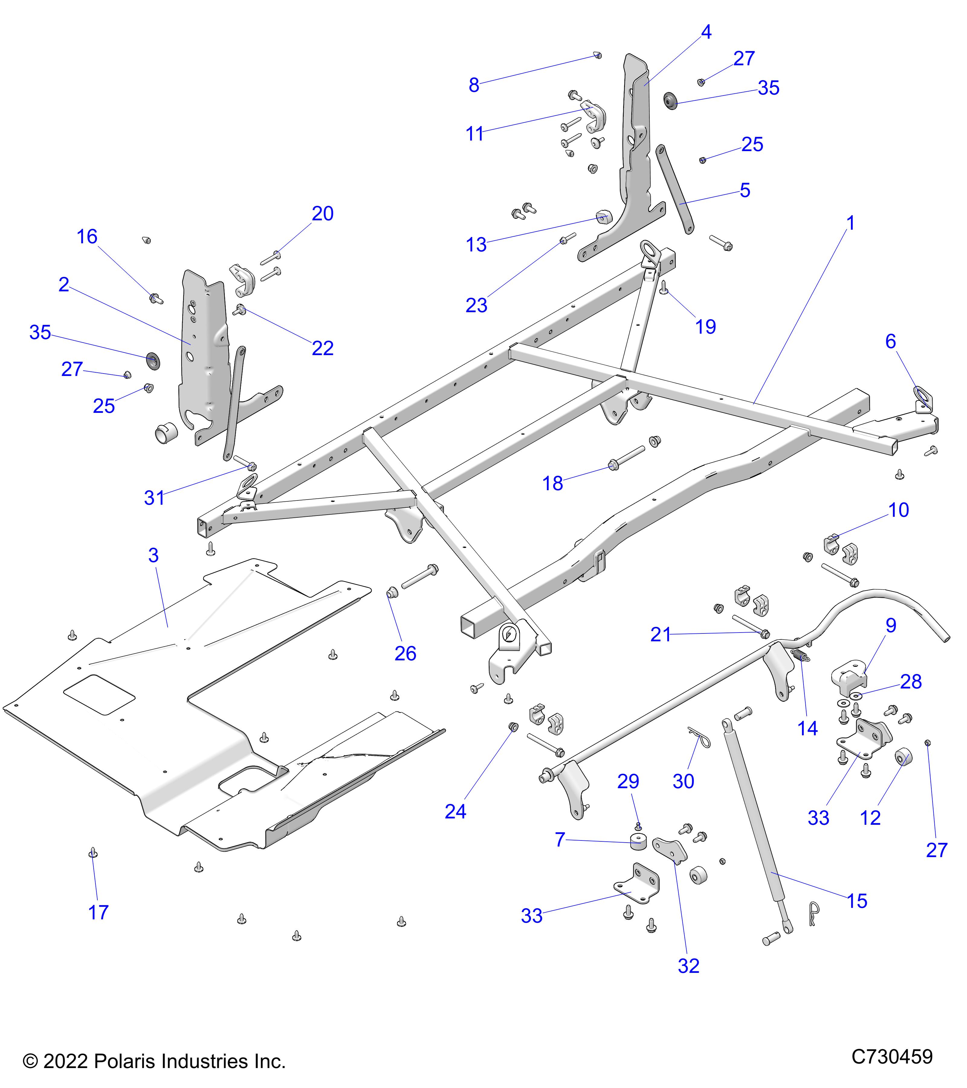 Part Number : 7521332-45 SCR-HXFL-M8X1.25X45 10.9 ZFB