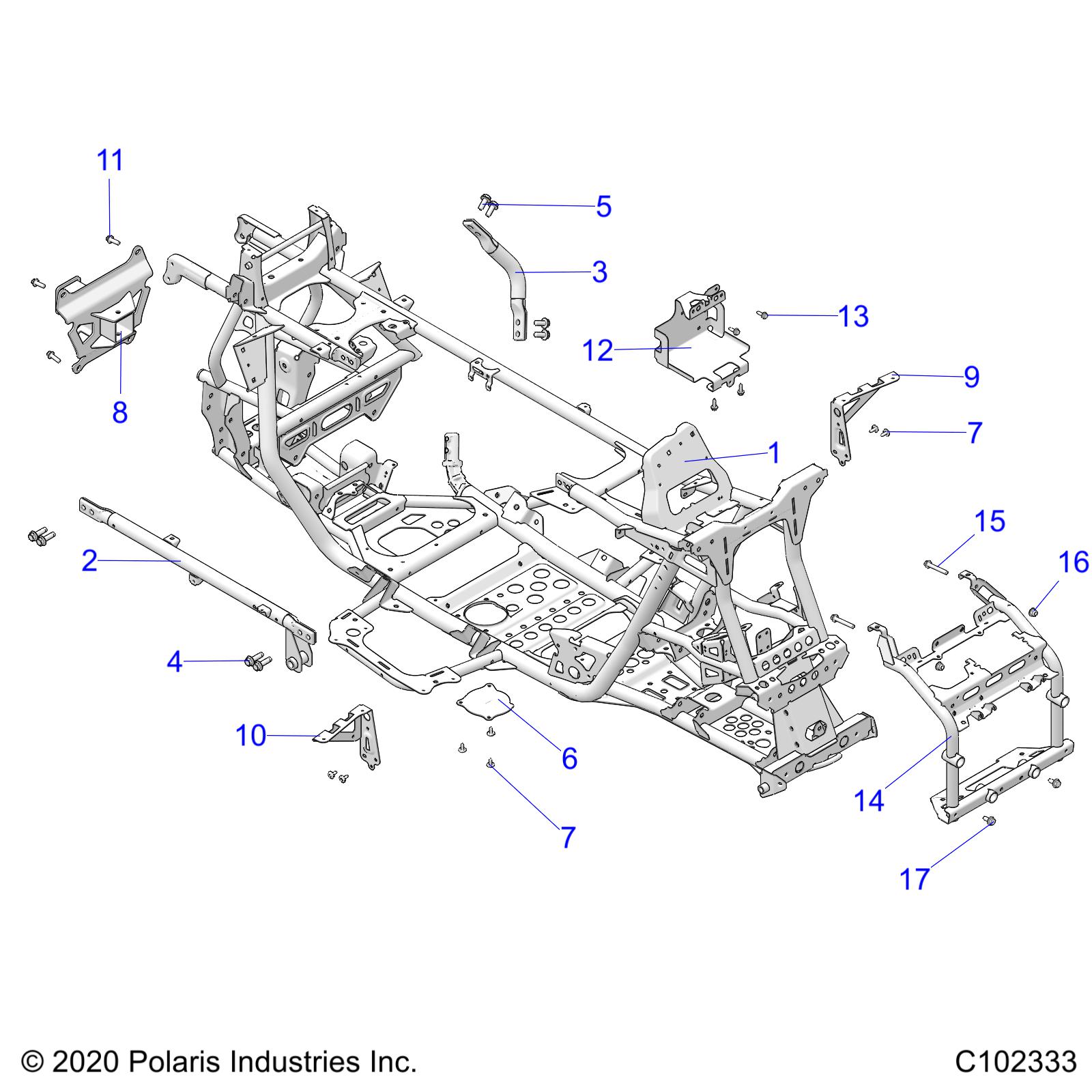 Part Number : 5266607-329 BRKT-CAB SUPPORT FRONT LH BLK