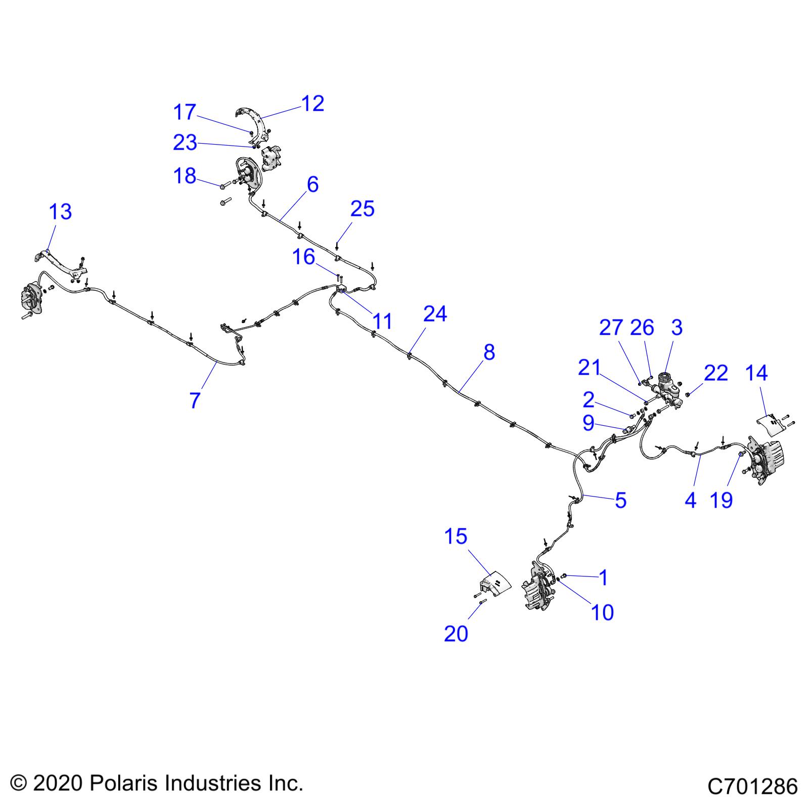 Part Number : 1913558 BRAKE LINE  REAR  RIGHT