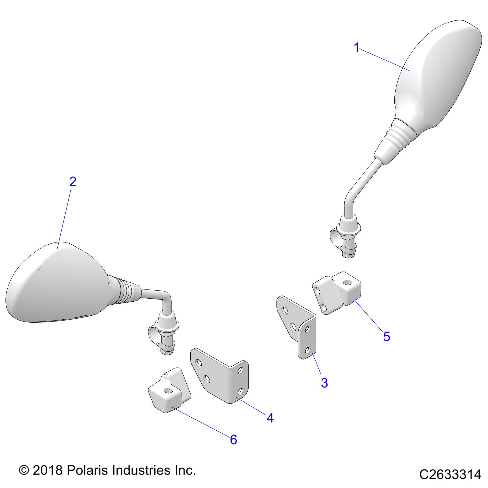 Foto diagrama Polaris que contem a peça 5260689-458