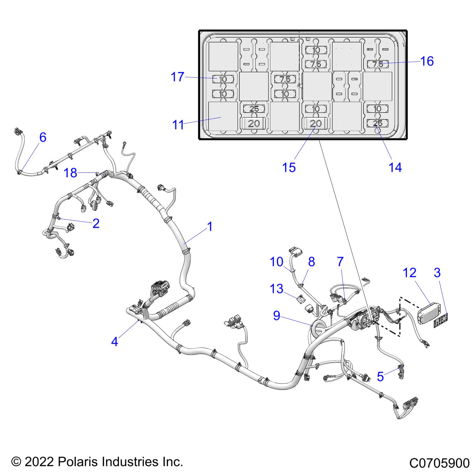 Part Number : 7082458 CLIP-OFFSET 12.5MM FIRTREE(BK)