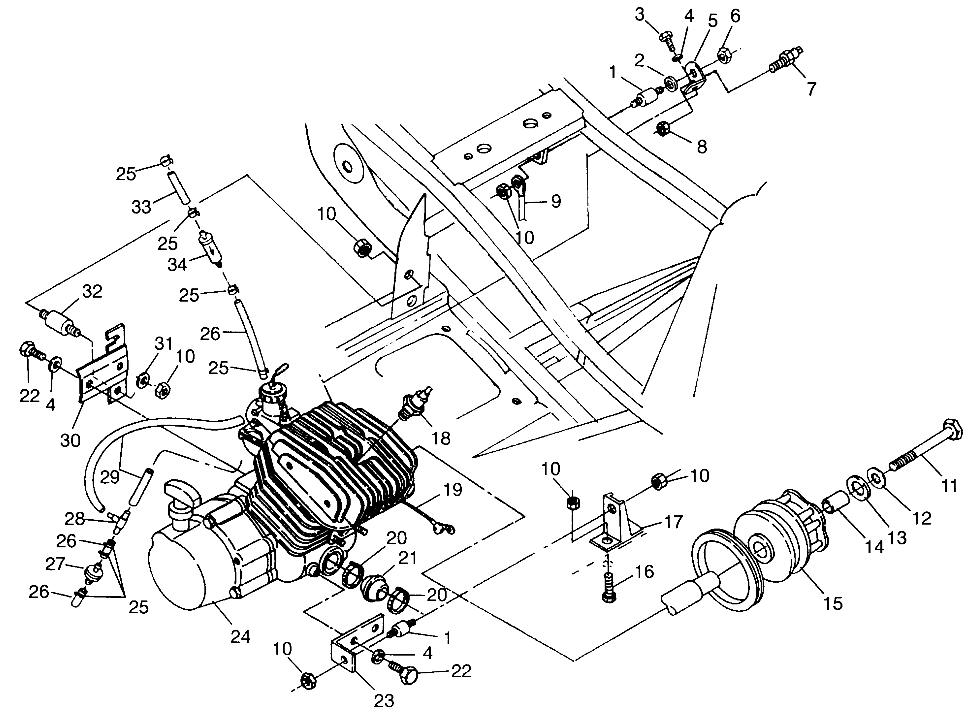 Foto diagrama Polaris que contem a peça 4010067