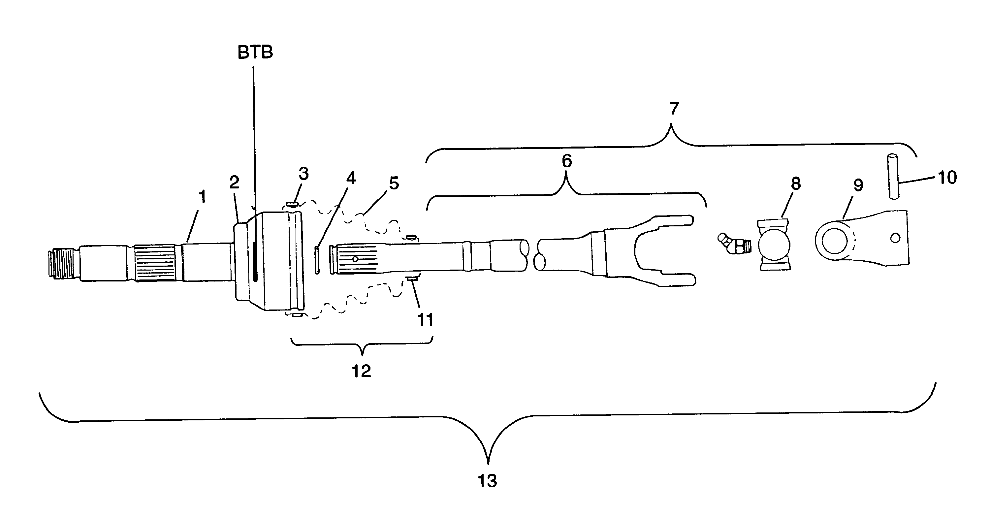 Part Number : 1380119 HSG.ASM CV W/SLV BTB-GKN