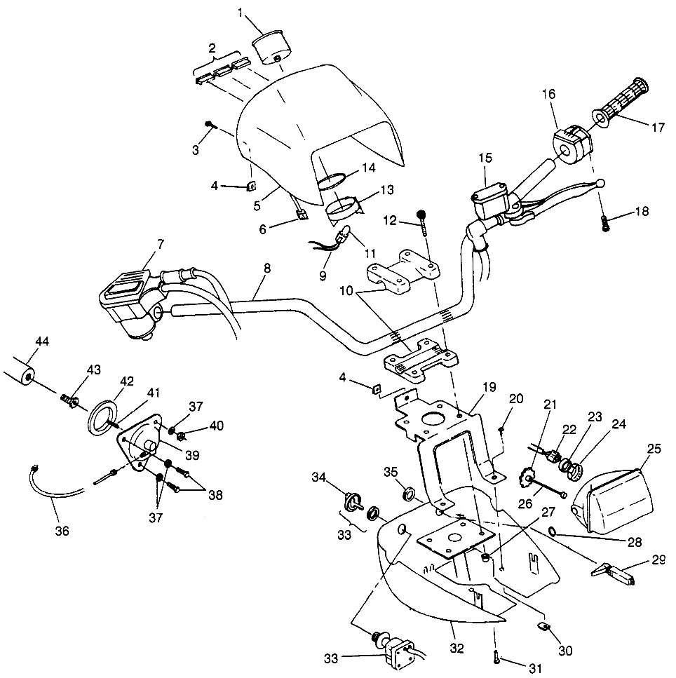 Part Number : 5431812-195 POD H/L UP EB.GRN.