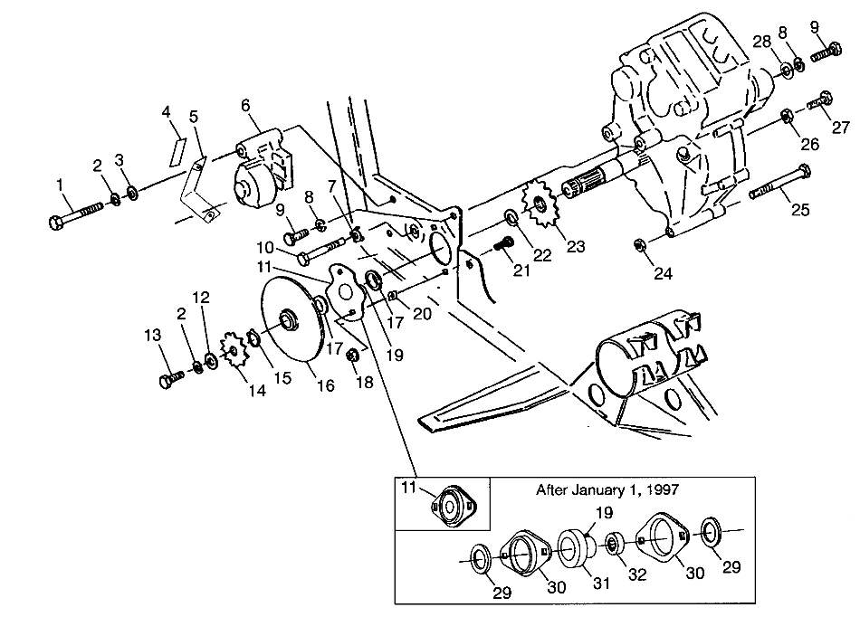 GEARCASE/BRAKE