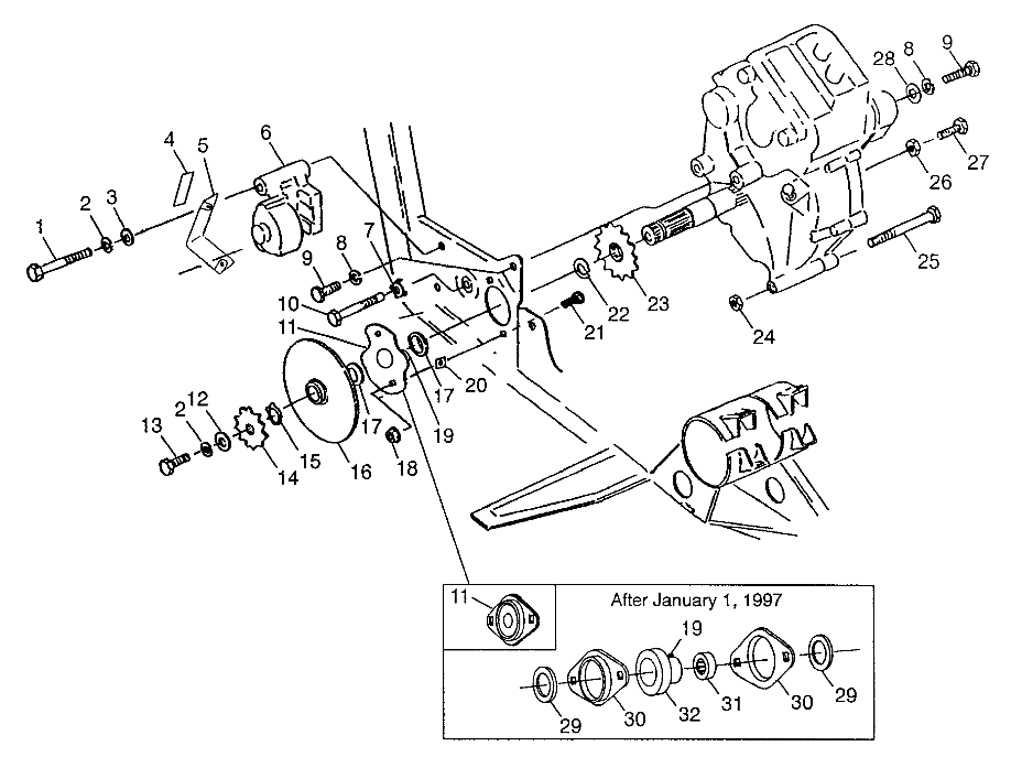 GEARCASE/BRAKE