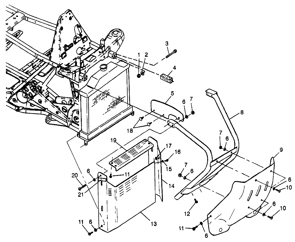 Foto diagrama Polaris que contem a peça 5242076-067