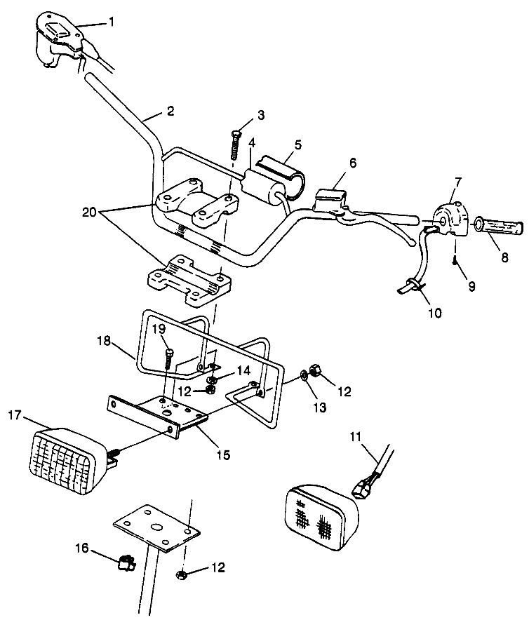 HANDLEBAR/HEADLIGHT