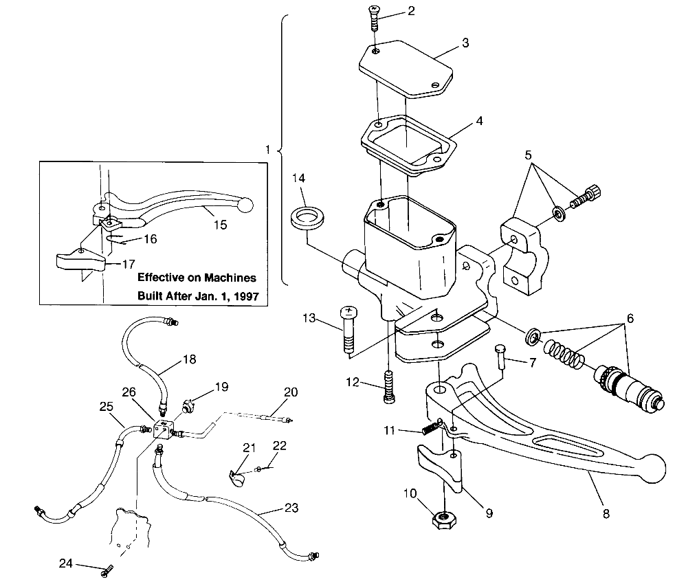 Part Number : 1930812 LINE BRAKE RH.FR.W/FTG.