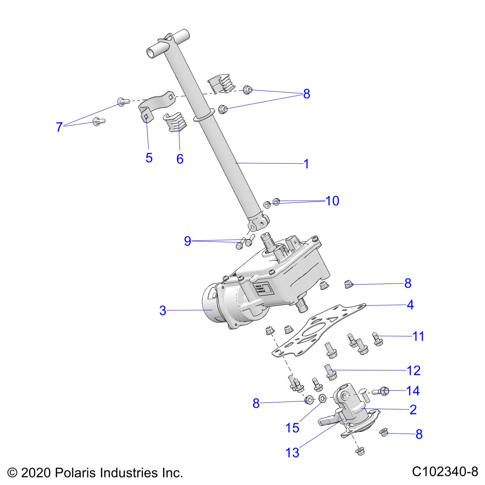 Foto diagrama Polaris que contem a peça 7518920