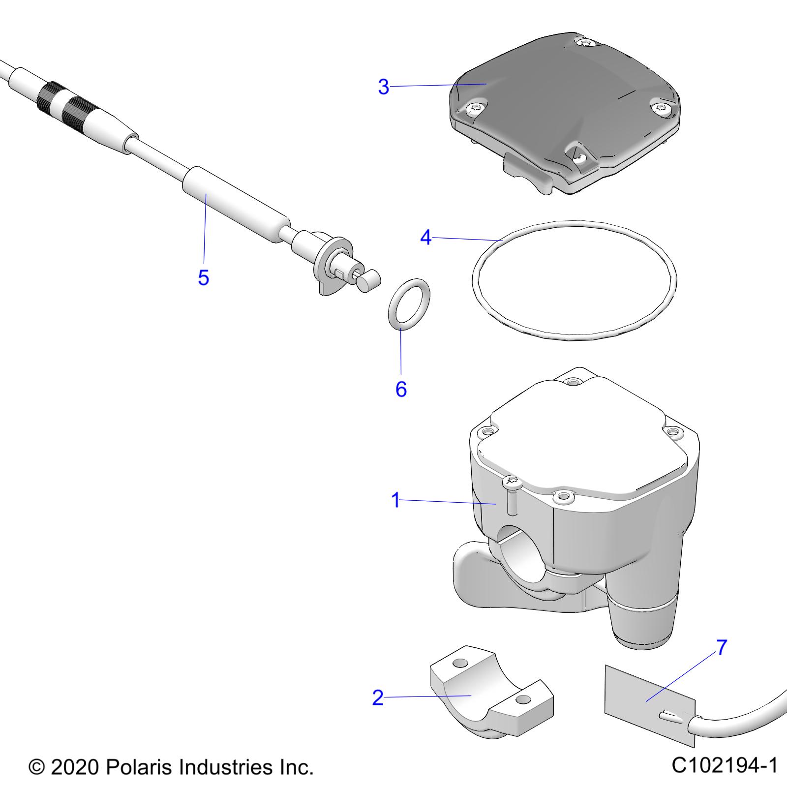 Part Number : 7081860 THROTTLE CABLE