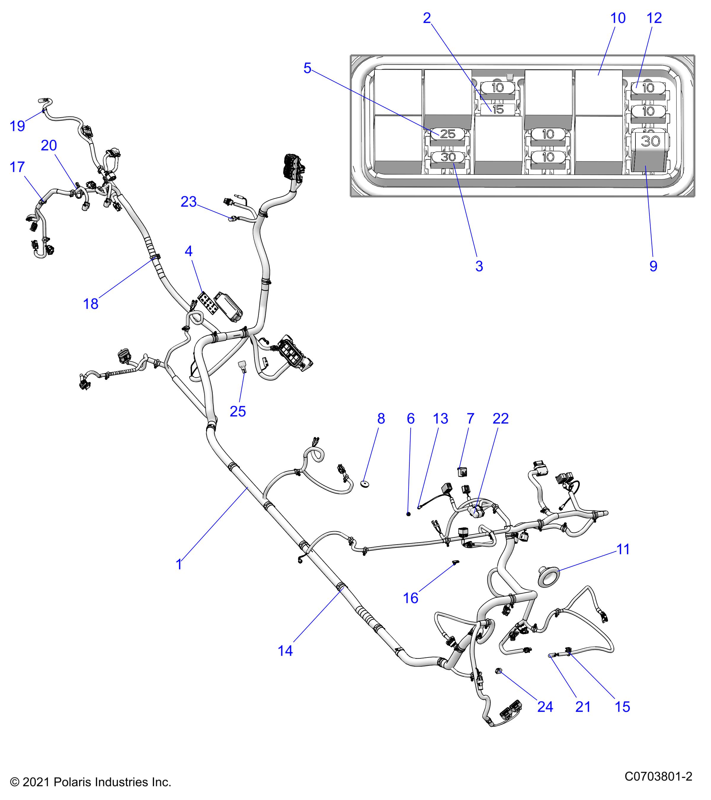 Part Number : 2414815 CHASSIS HARNESS  CREW