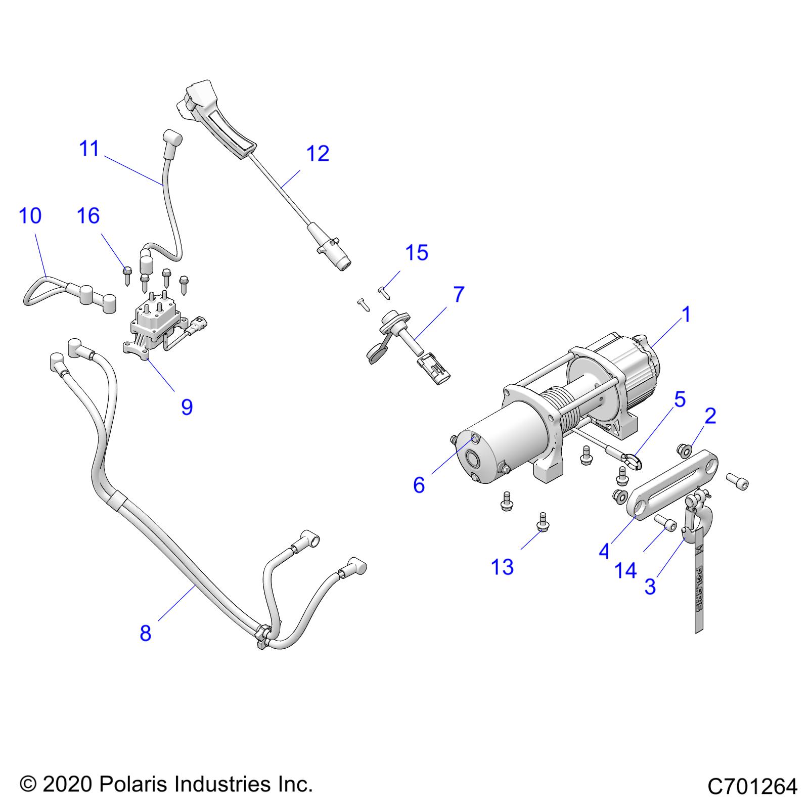 Foto diagrama Polaris que contem a peça 2879172