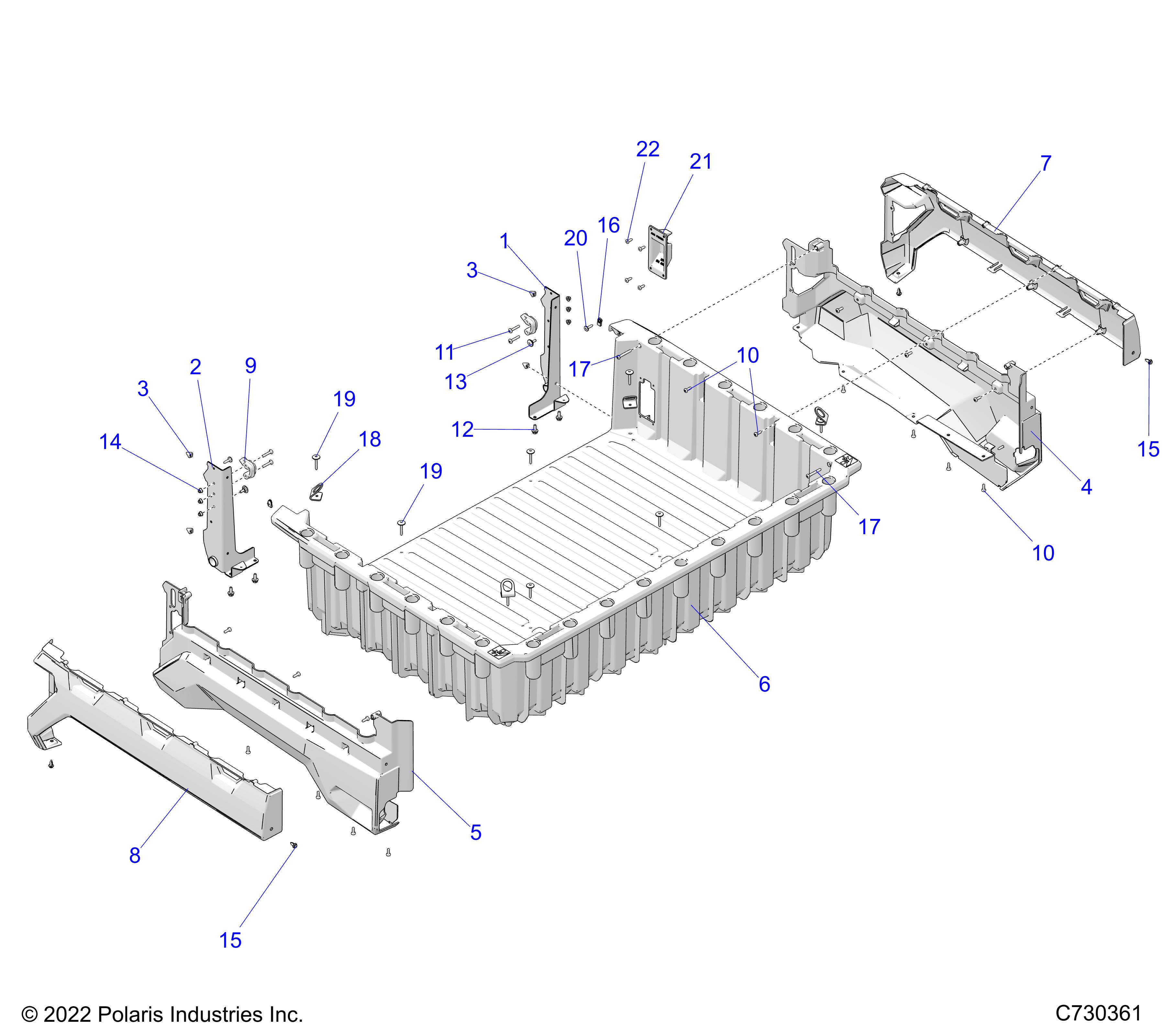 Part Number : 5454107-774 PANEL-TRIM RH LE GH WHT MET