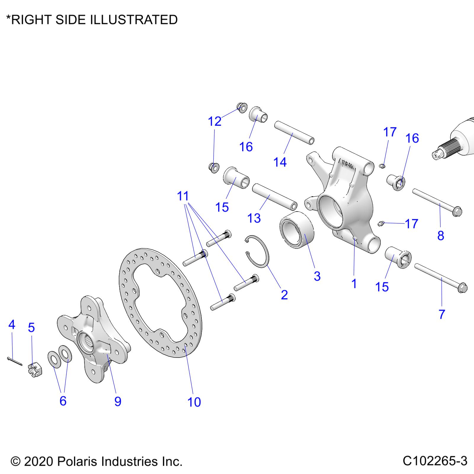 Foto diagrama Polaris que contem a peça 5143607