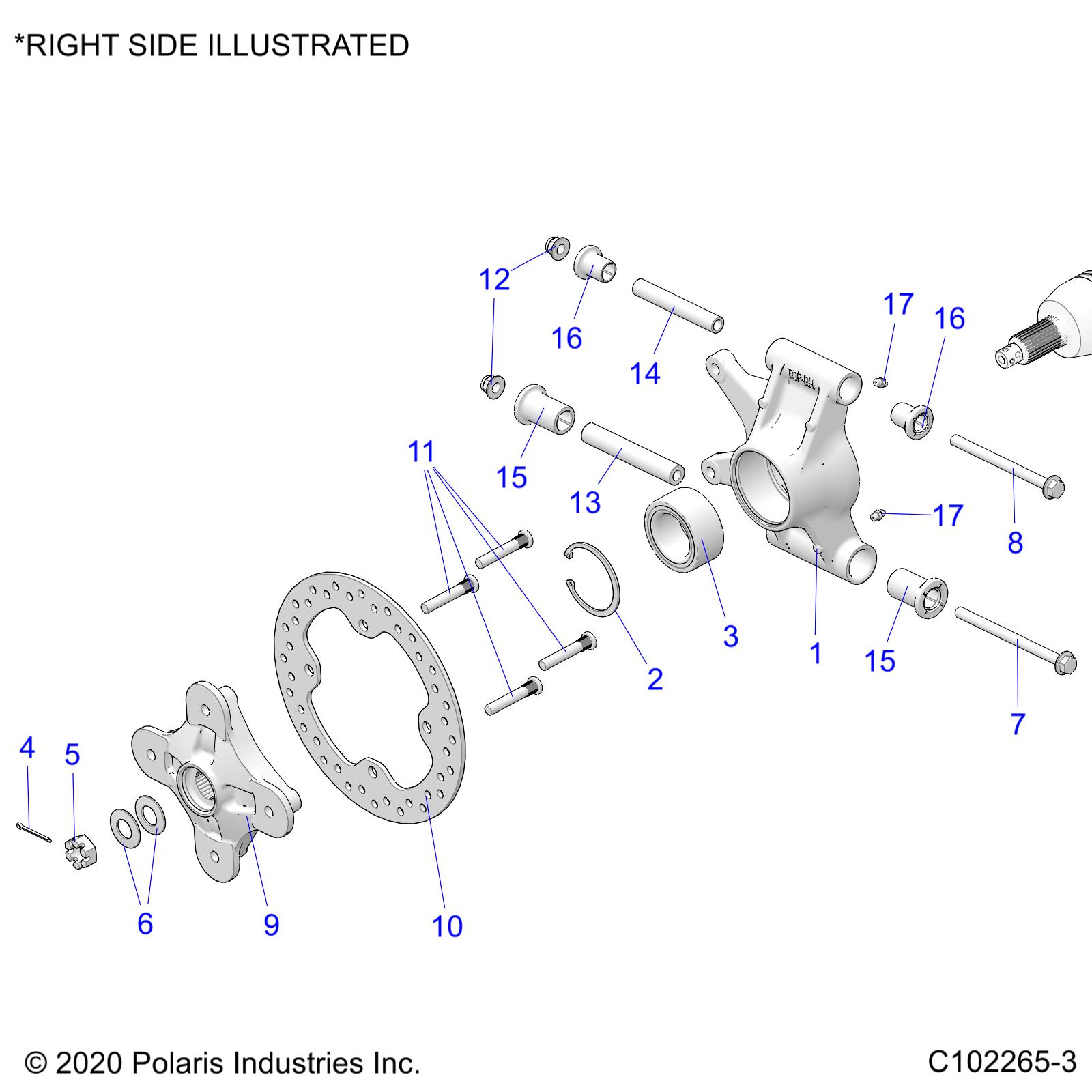 Foto diagrama Polaris que contem a peça 5143608