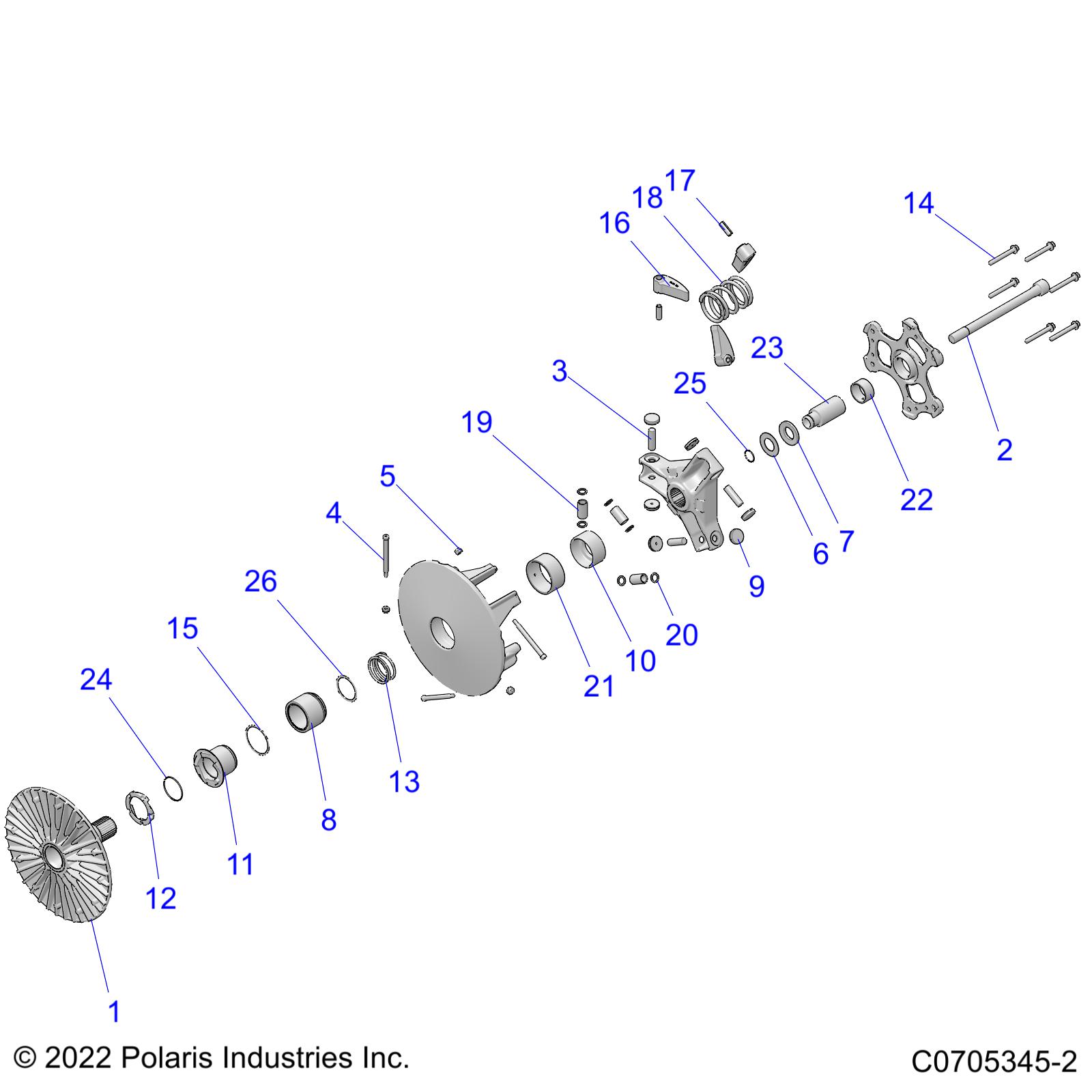 Part Number : 7045326 CLUTCH SPRING  103-200