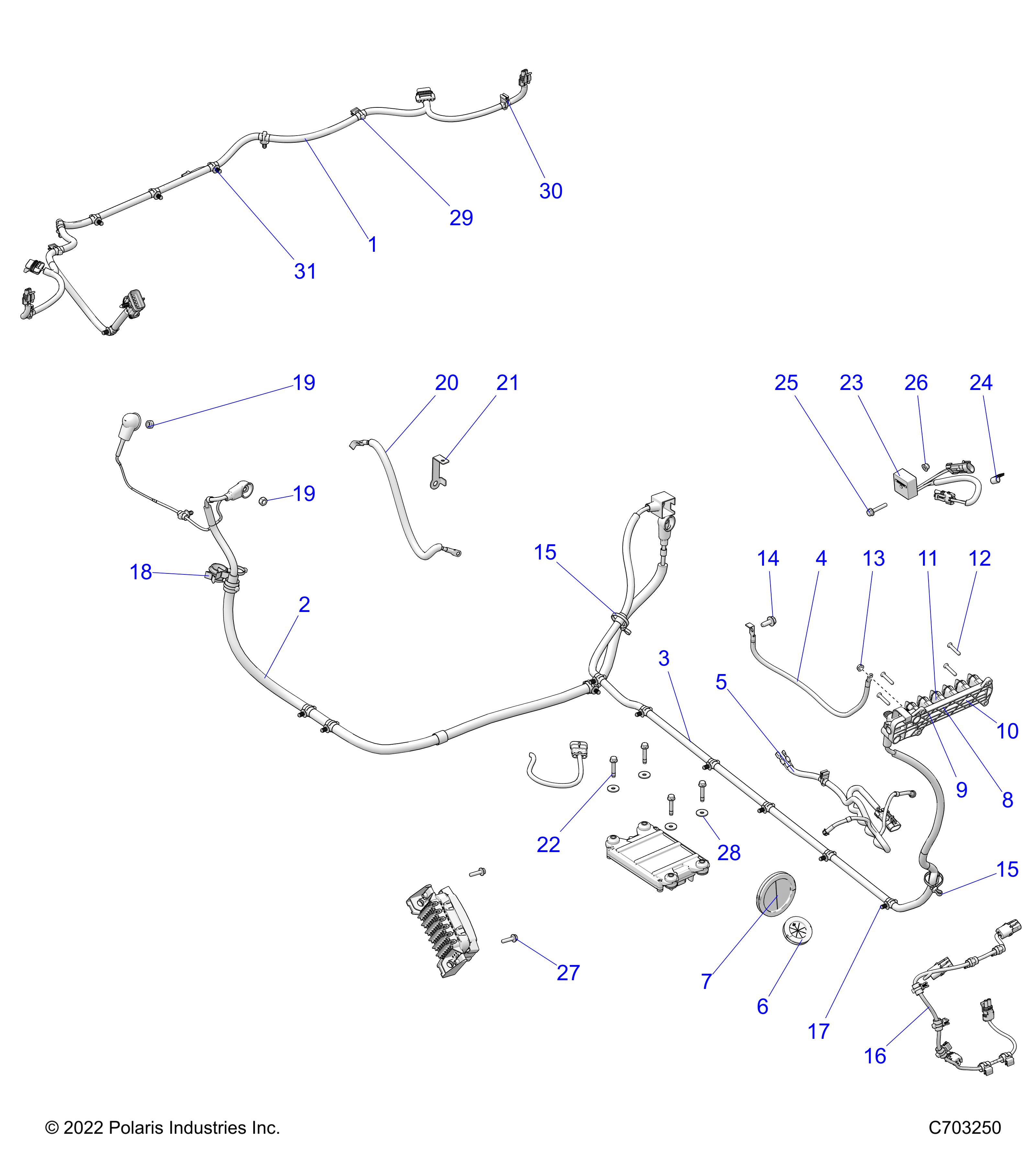 Part Number : 2415274 HARNESS-BOX RZR G4