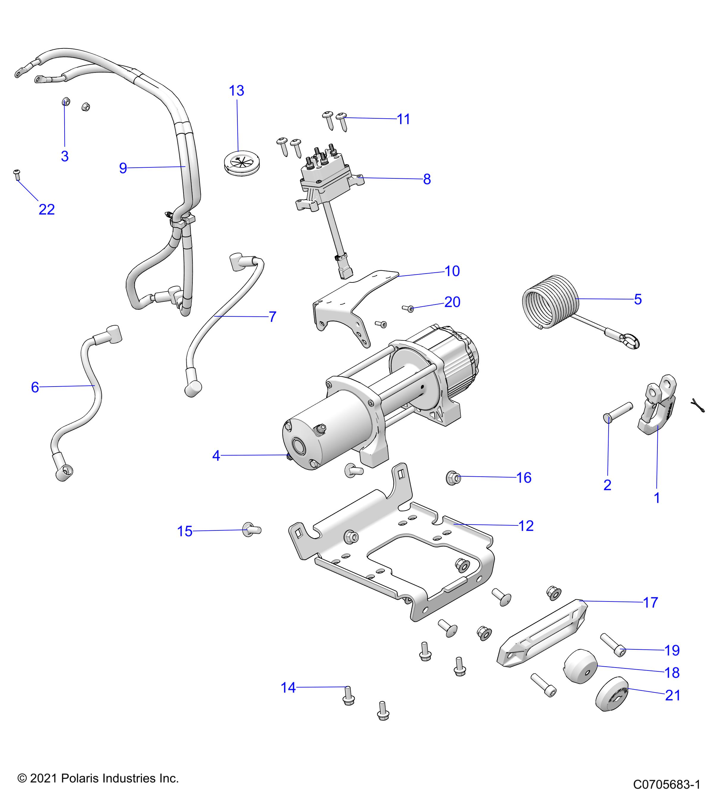 Part Number : 5263364-458 BRKT-WINCHMOUNT GNRL BLK