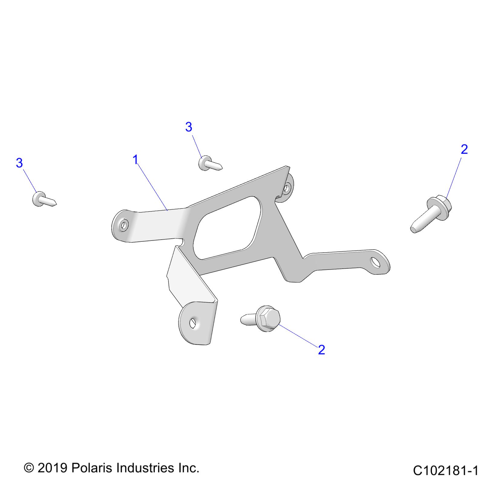 Part Number : 5266694-329 BRKT-ECU MOUNT BLK