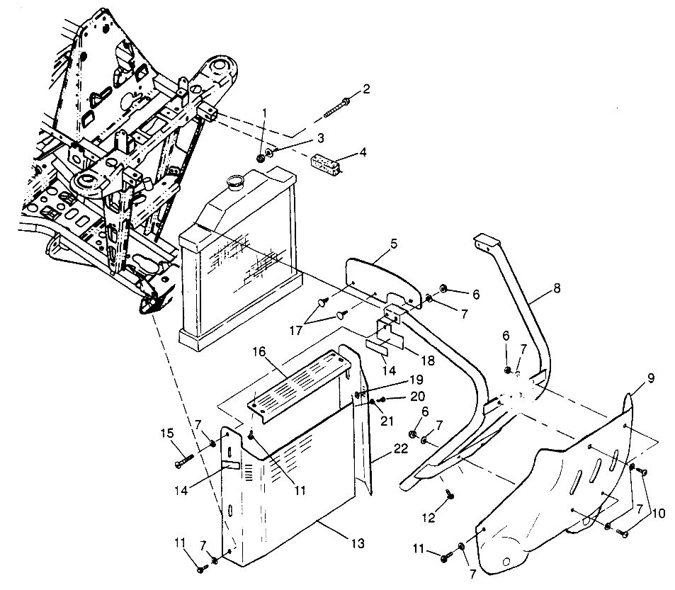 Part Number : 5242076-067 SHIELD UP.RADIATOR BLK