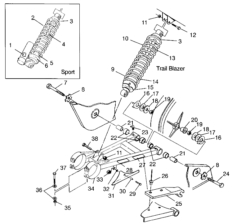 Part Number : 2201038 KIT SWINGARM UPDATE