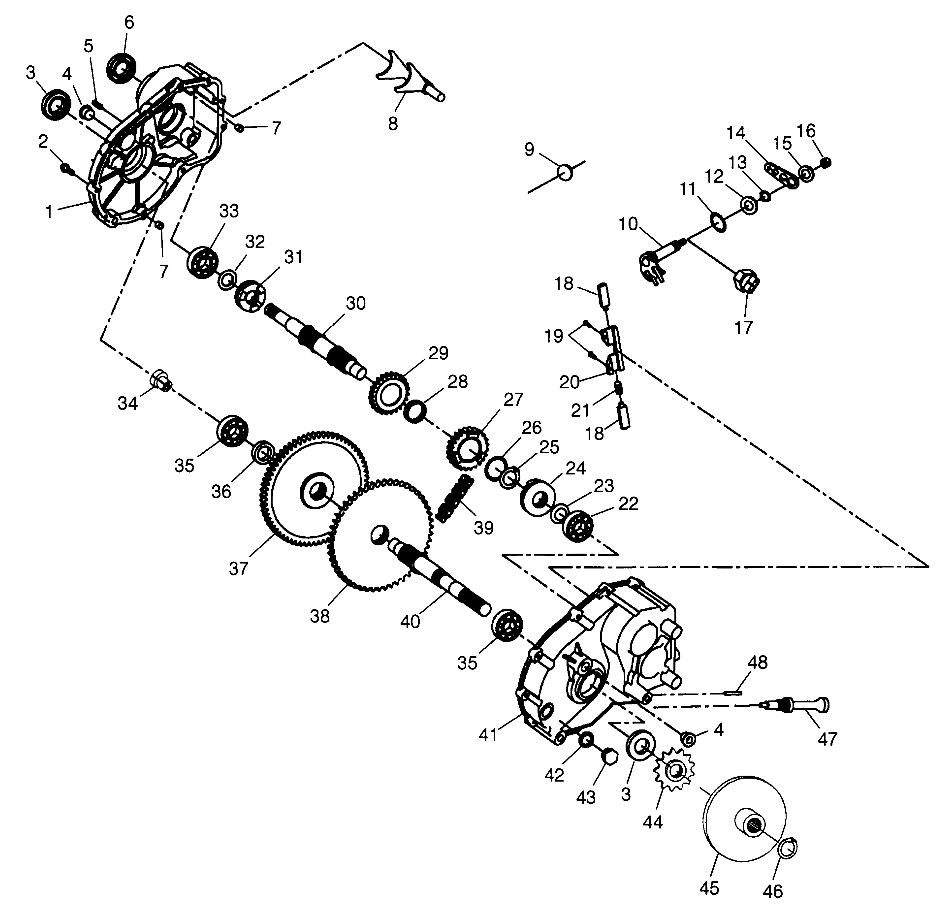 Foto diagrama Polaris que contem a peça 3233096