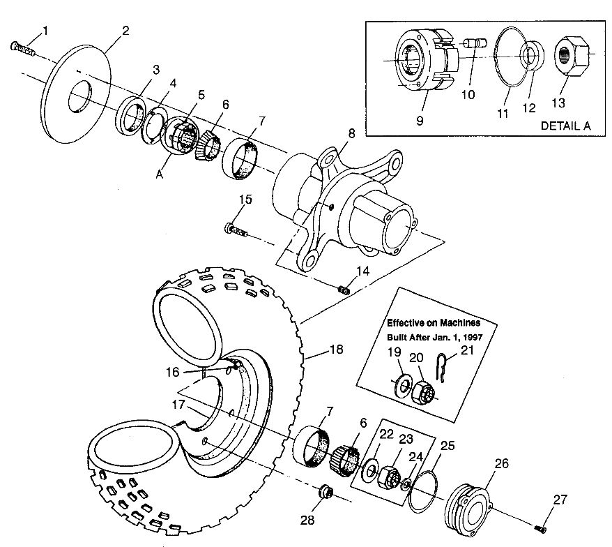 Part Number : 5432611 CAP  HUB  3 LOBE  AWD