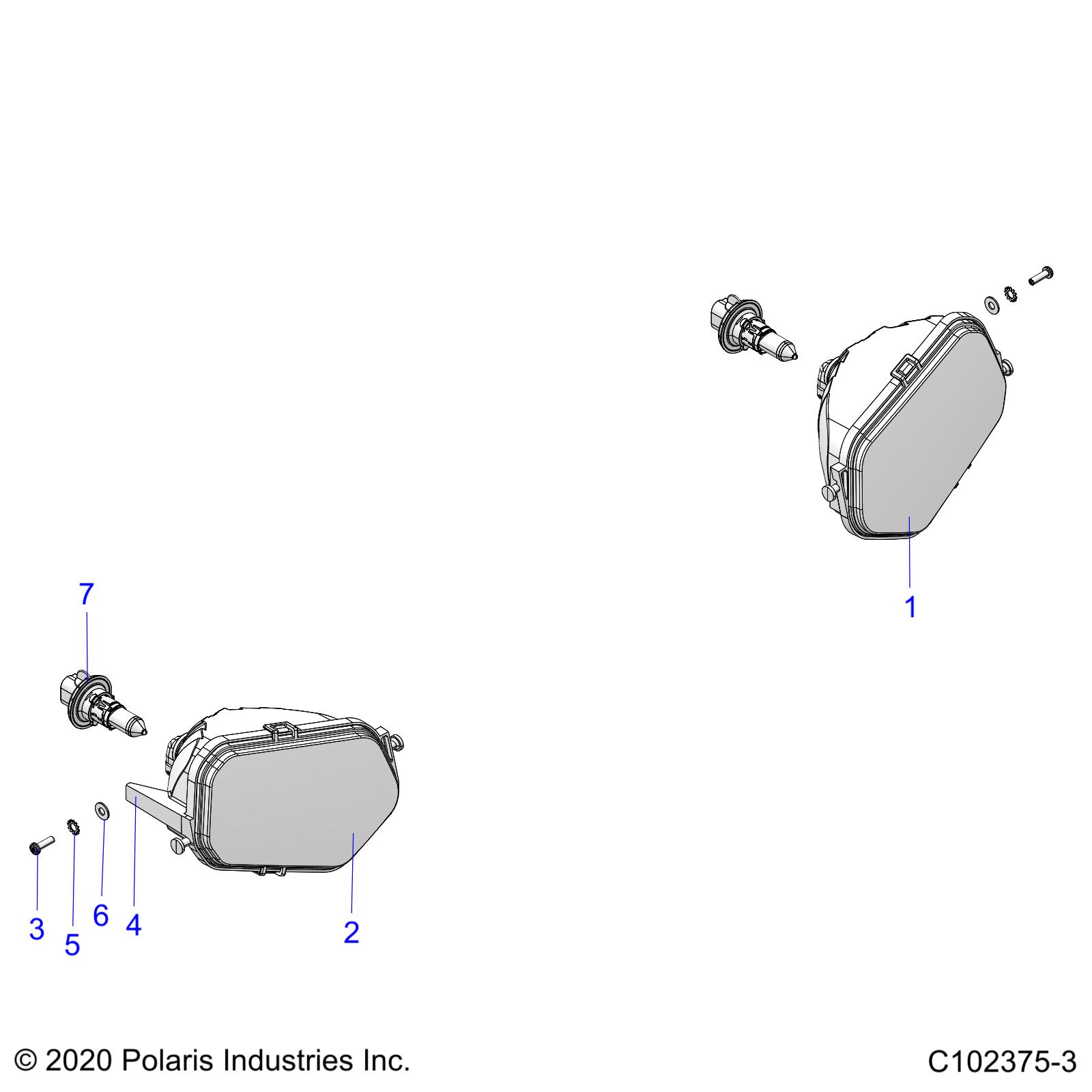 Foto diagrama Polaris que contem a peça 4012279