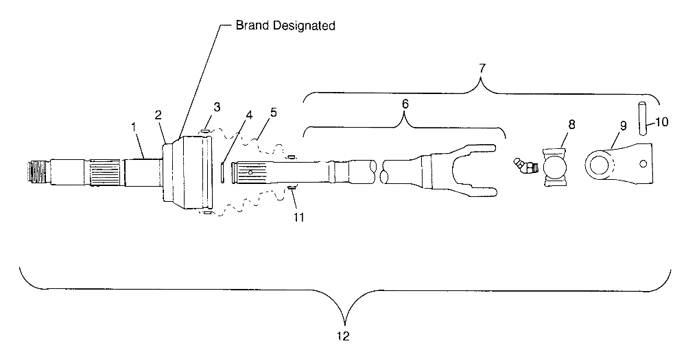 Part Number : 1380114 DRIVESHAFT ASM W/SLV