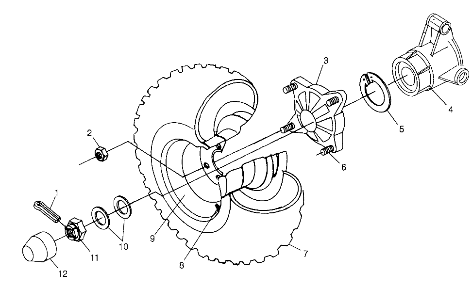 Part Number : 5131649 HUB R.WHEEL MACH