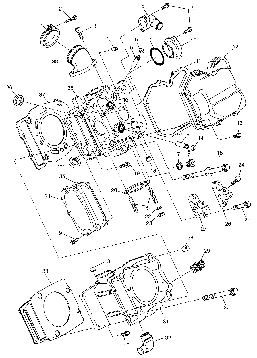 Part Number : 3085527 HEAD CYLINDER ASSEMBLY