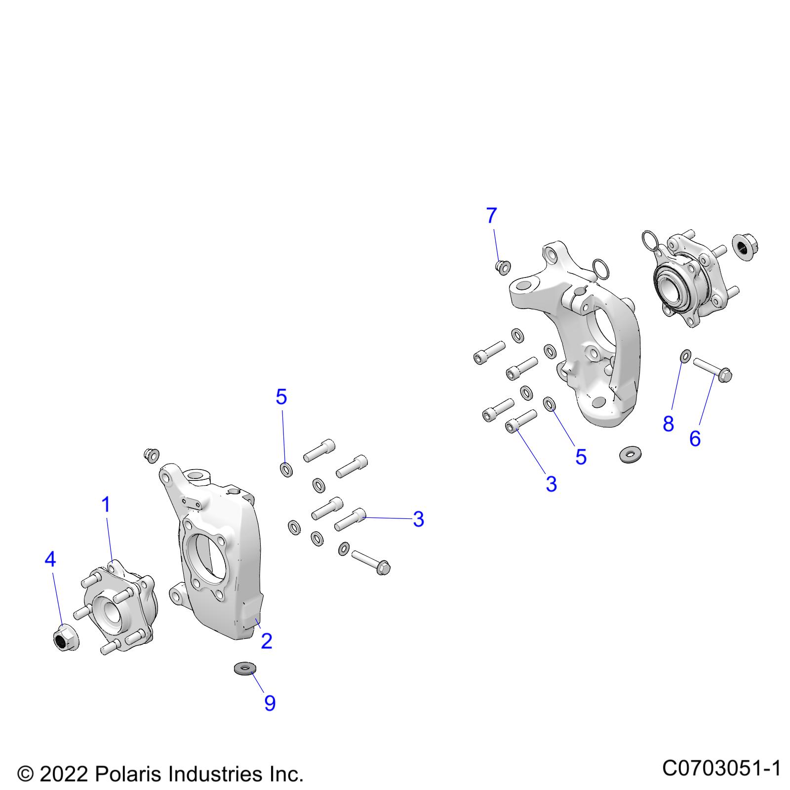 Part Number : 5143702 KNUCKLE-FRONT M18 LH(MACH)