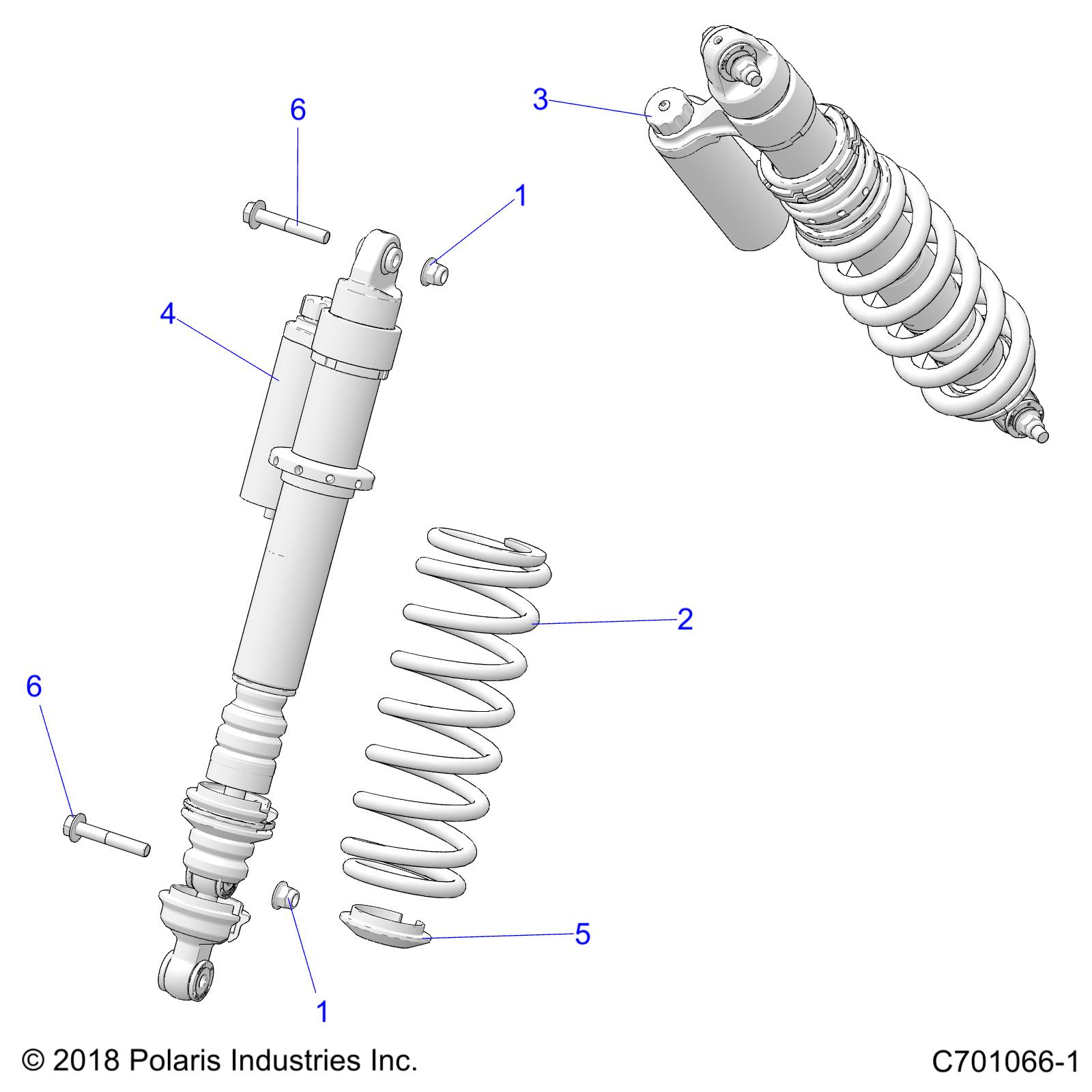 Foto diagrama Polaris que contem a peça 7044651-458