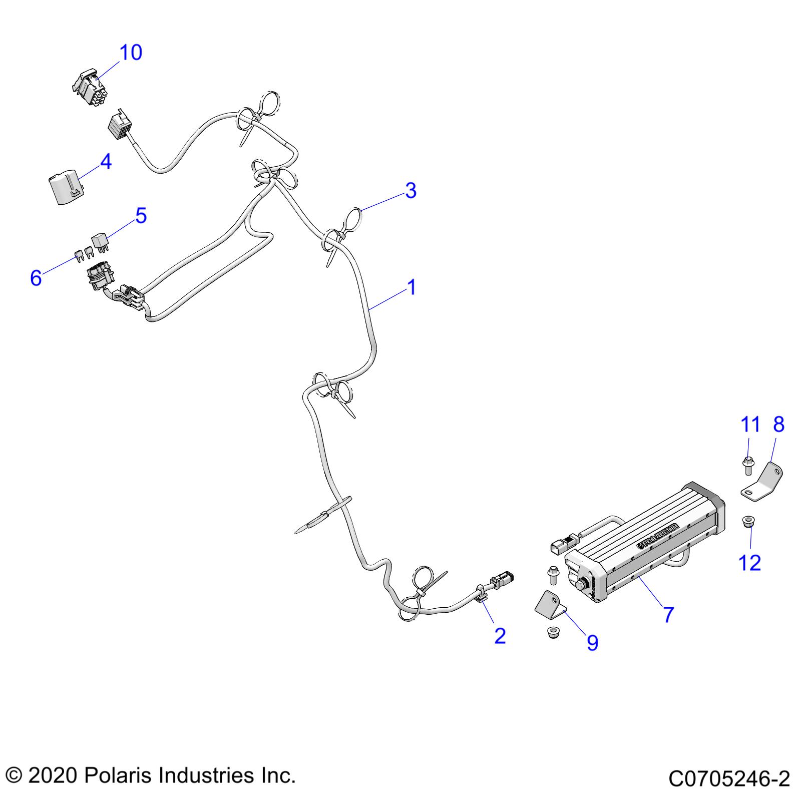 Foto diagrama Polaris que contem a peça 7519936