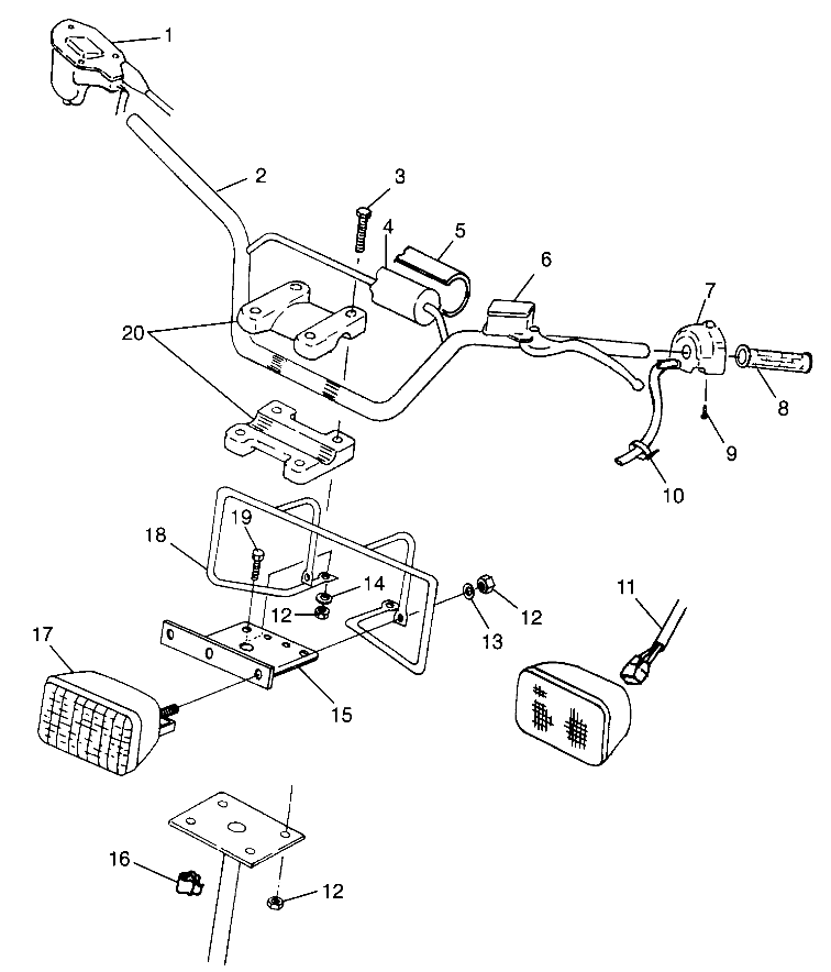 HANDLEBAR/HEADLIGHT