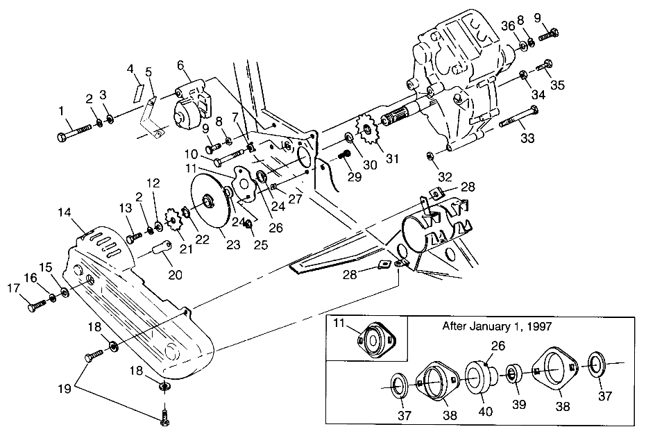 GEARCASE/BRAKE