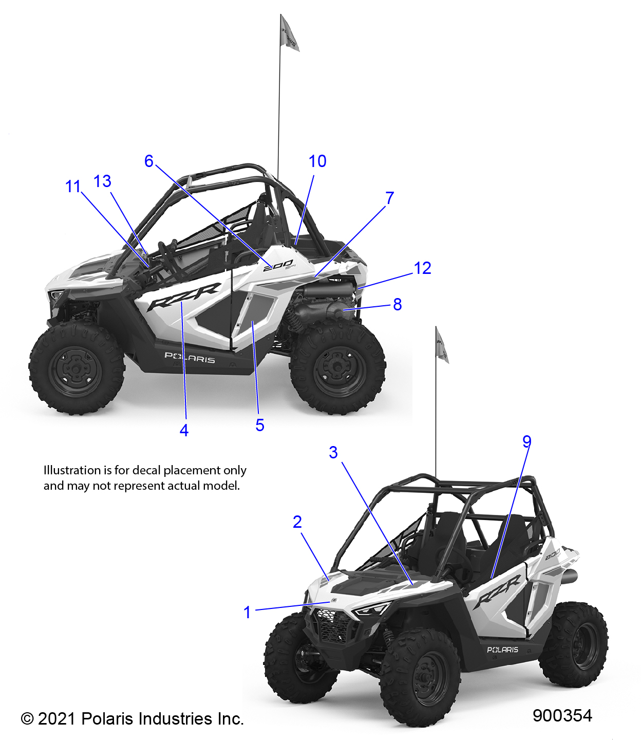 Part Number : 7183977 DECAL-IGNITION LIGHTING QUAD