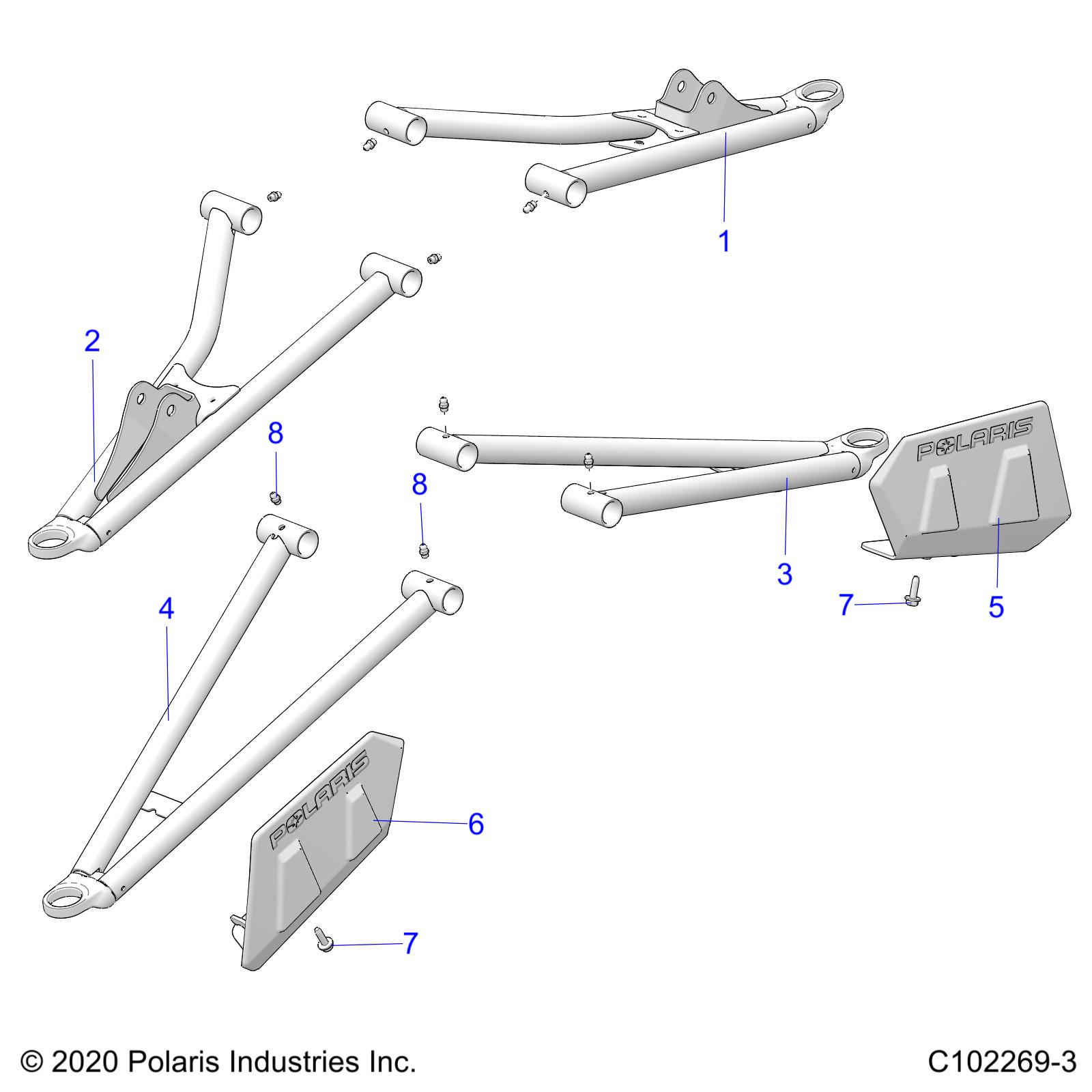 Part Number : 1019811-293 CONTROL ARM WELD FRT LWR RIGHT
