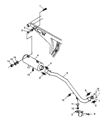 Part Number : 5242344-067 BRKT EXH.SUPPORT BLK