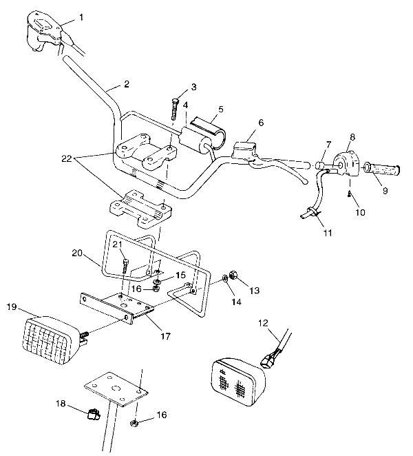 HANDLEBAR/HEADLIGHT